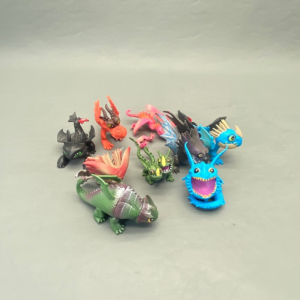 Dreamworks How To Train Your Dragon Mini Figures Lot of 10 - Toothless Stormfly